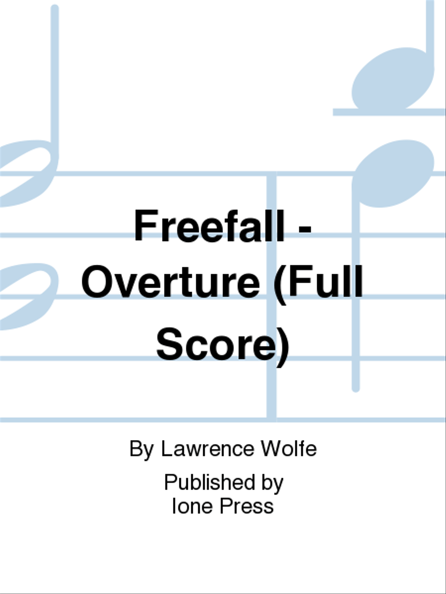 Freefall (Overture) Freefall (Overture) Full Orchestra scores gallery preview page 1
