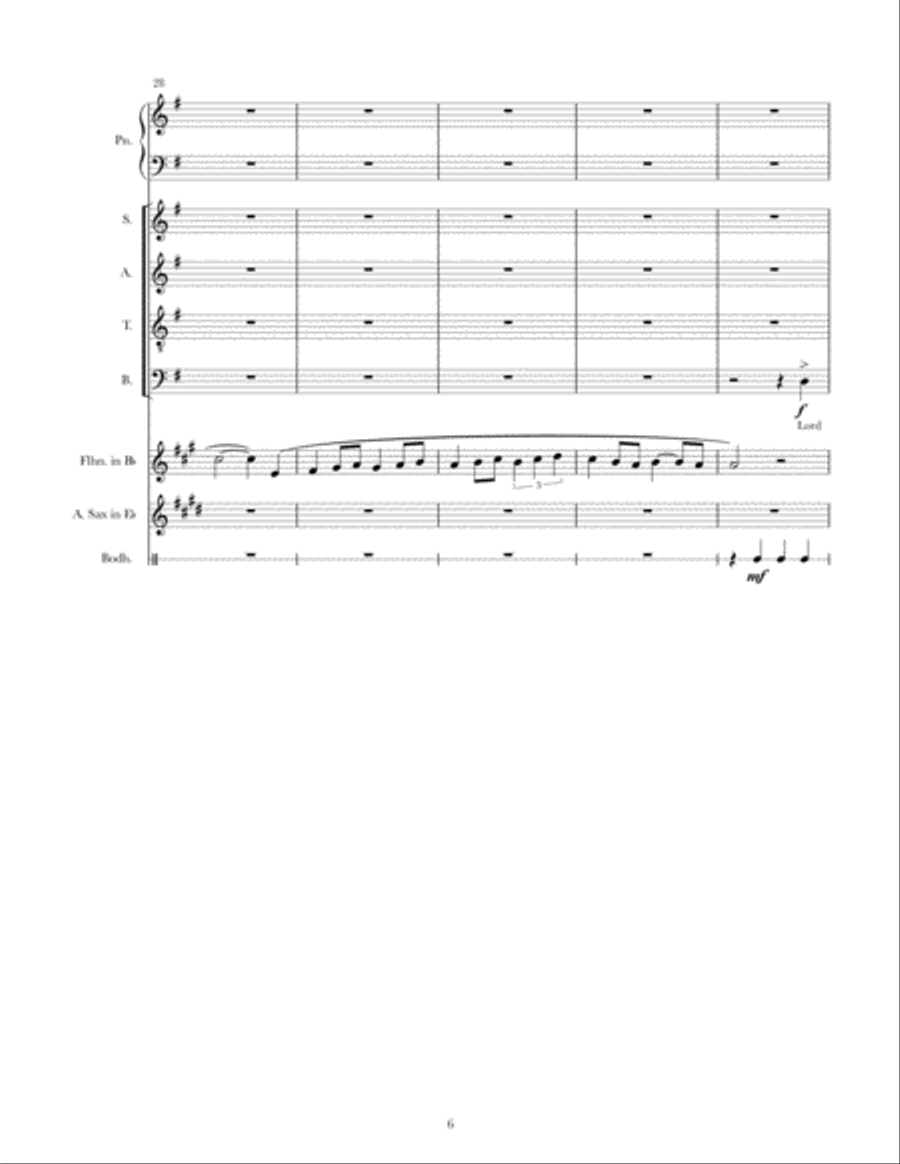 Folk Gloria Folk Gloria 4-Part scores gallery preview page 6