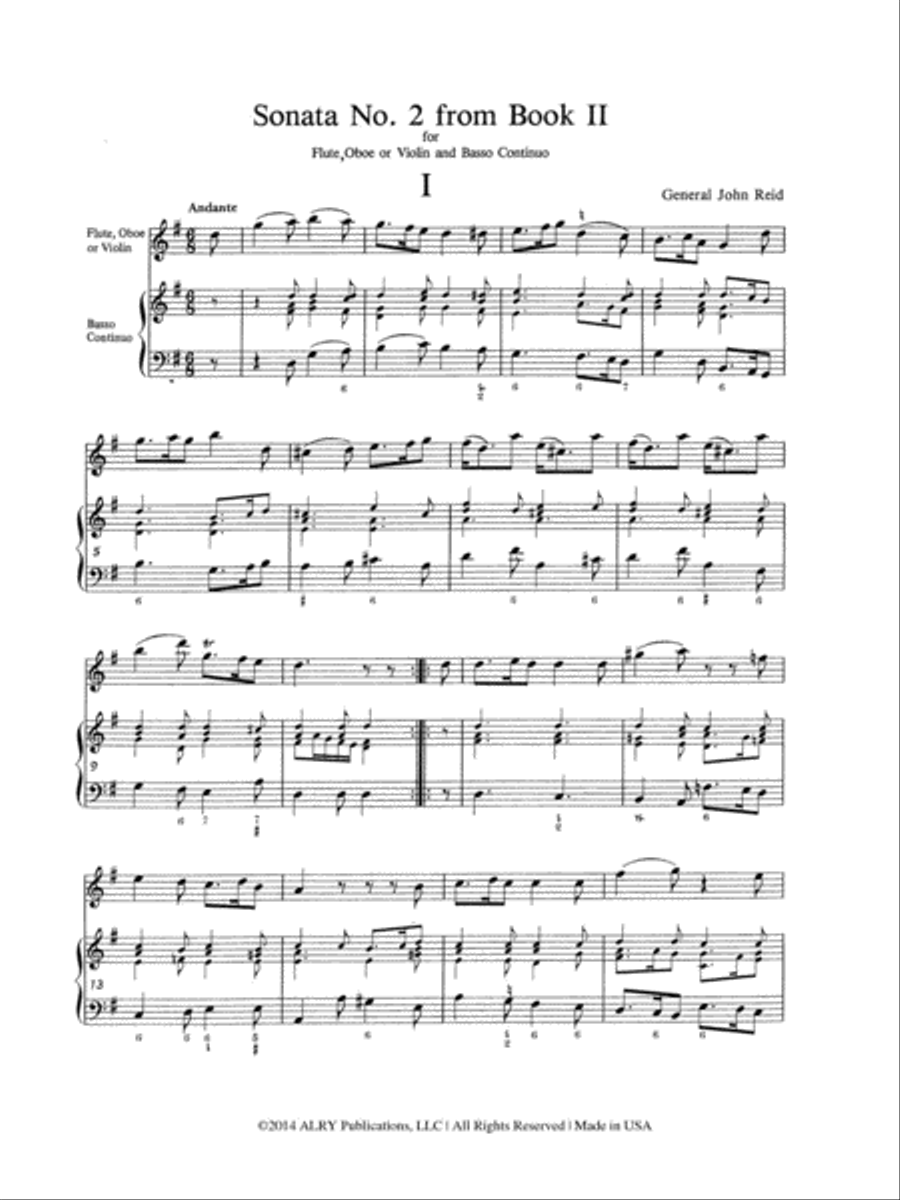 Solo in C Major / Solo in D Major, Book II, No. 2 & 5 Flute Solo scores gallery preview page 2