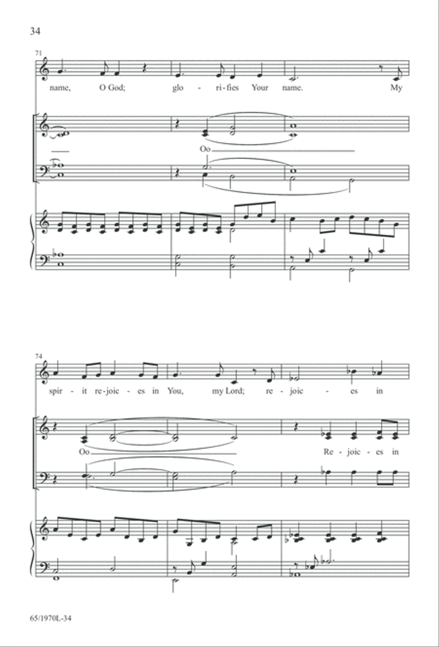A Great and Mighty Wonder 4-Part scores gallery preview page 35