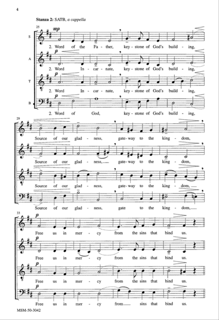 Jesus Our Savior 4-Part scores gallery preview page 4