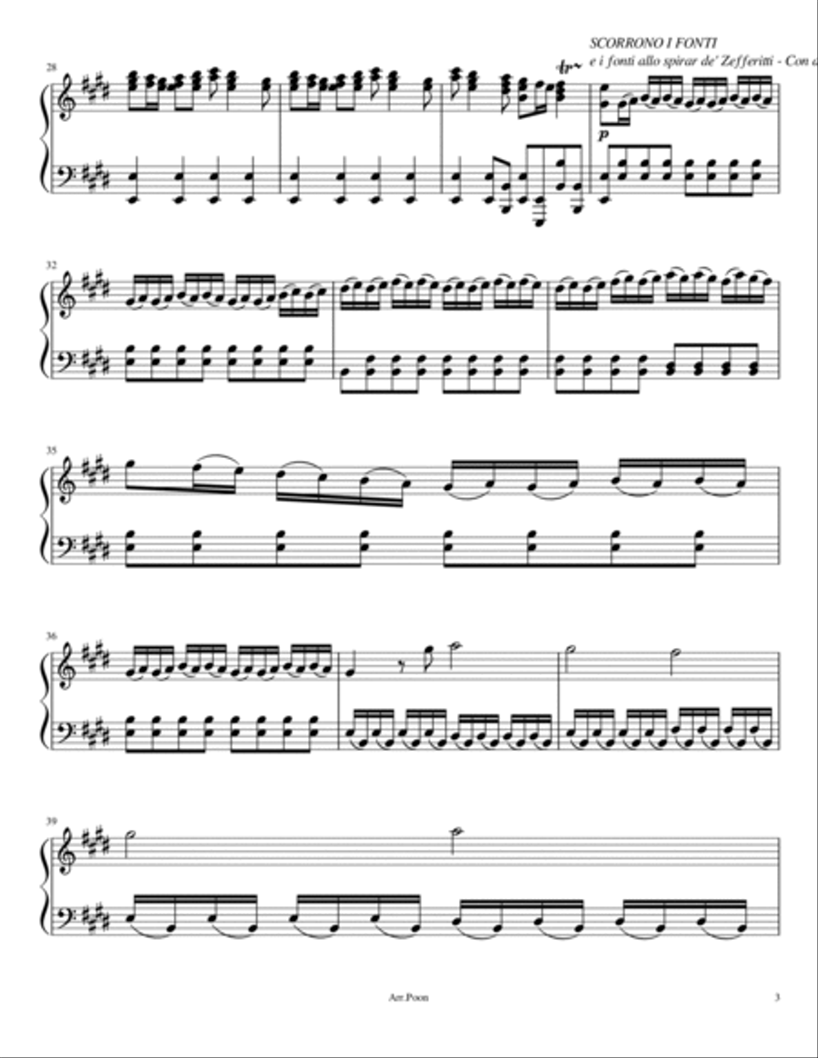 Vivaldi - The Four Seasons - Le Quattro Stagioni - For Piano Solo Complete Piano Solo scores gallery preview page 3