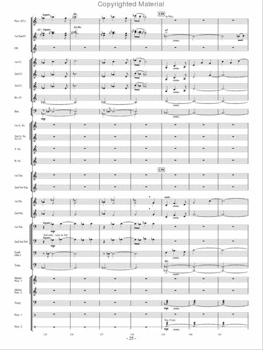 Beyond the Breaking Tides Concert Band scores gallery preview page 24