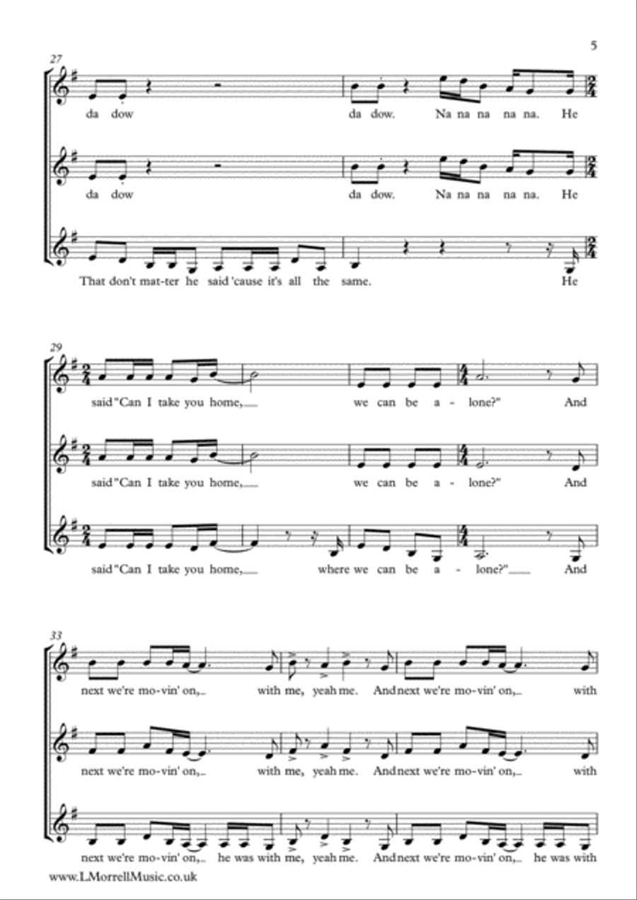 I Love Rock 'N Roll SSA scores gallery preview page 5