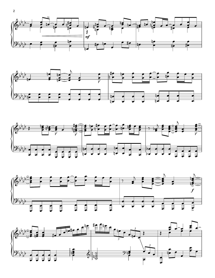Boulevard Of Broken Dreams [Classical version] Piano Solo scores gallery preview page 2