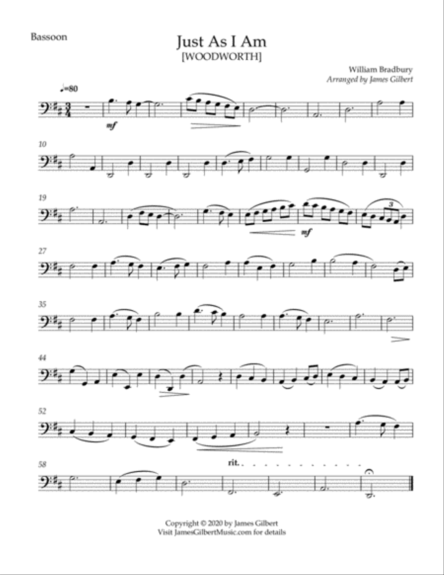 Just As I Am Just As I Am Woodwind Quintet scores gallery preview page 5