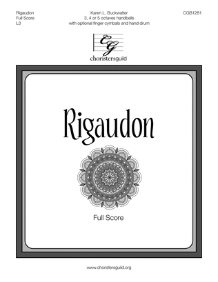 Book cover for Rigaudon (Full Score)