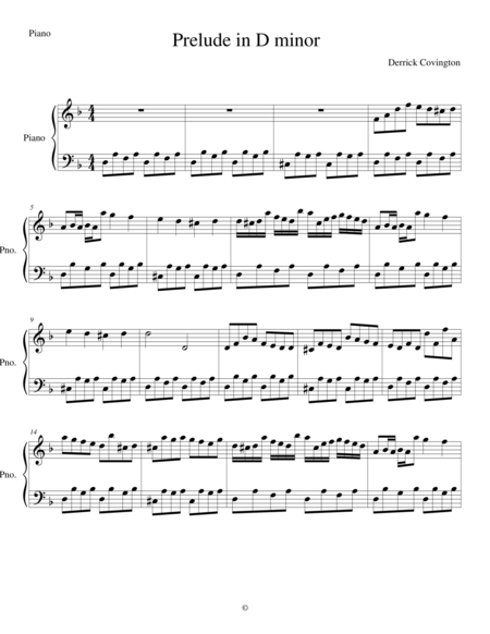 Prelude in D minor