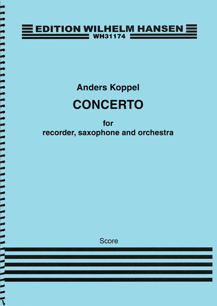 Concerto for Recorder, Saxophone and Orchestra