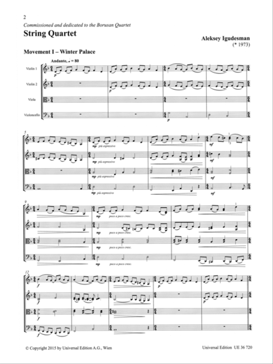 String Quartet String Quartet scores gallery preview page 2
