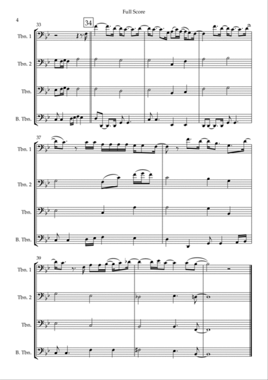 You Give Me Something Brass Quartet scores gallery preview page 4