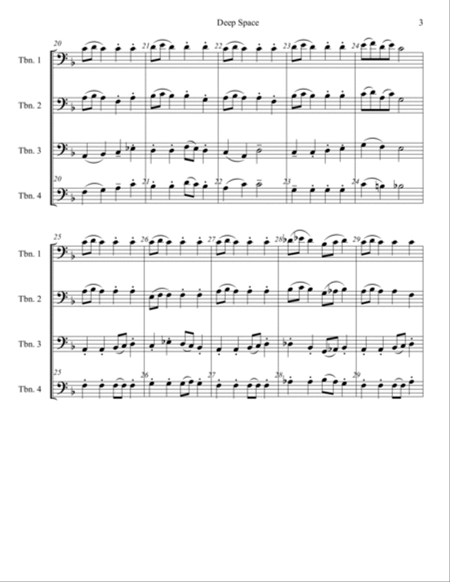 Deep Space Exploration Brass Ensemble scores gallery preview page 4