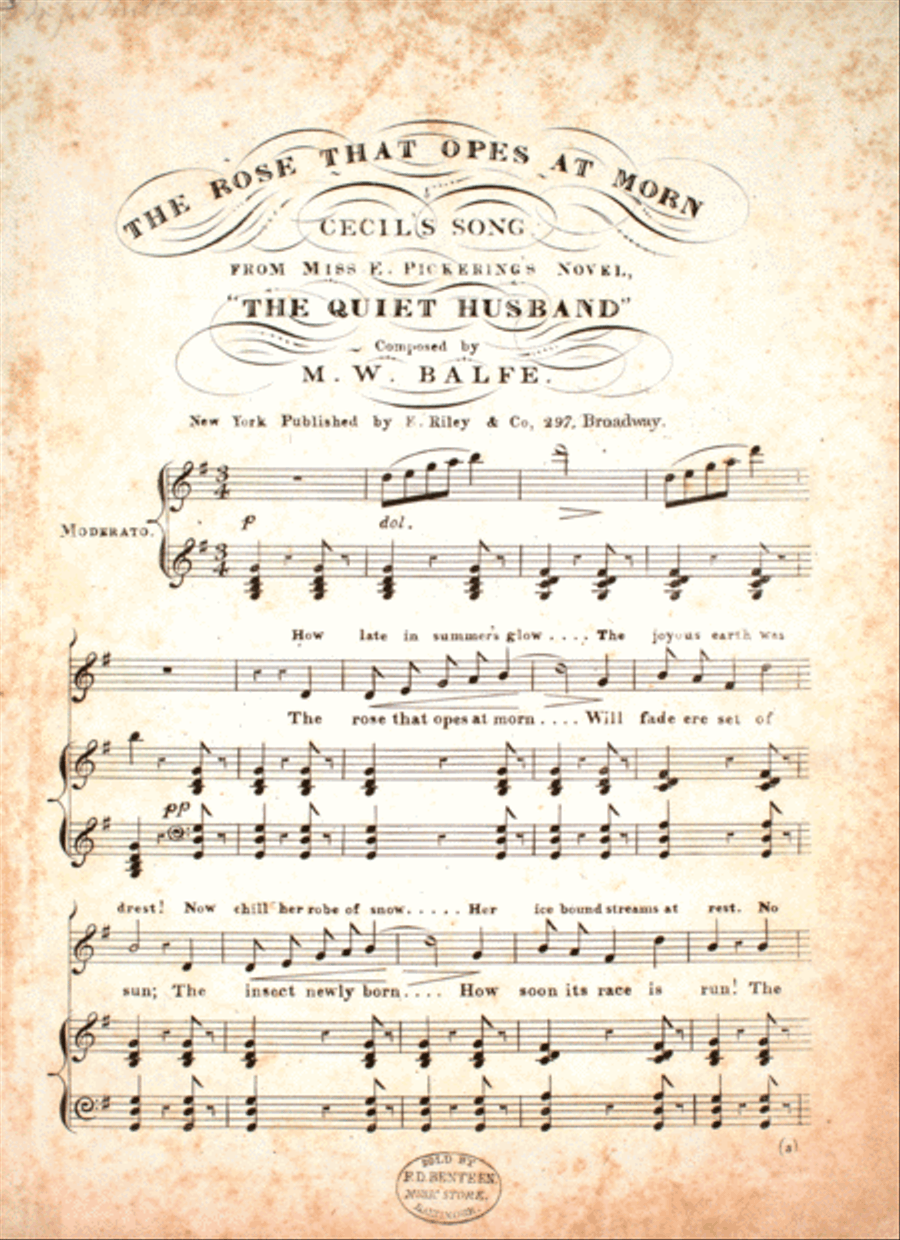 The rose That Opes at Morn Voice scores gallery preview page 1