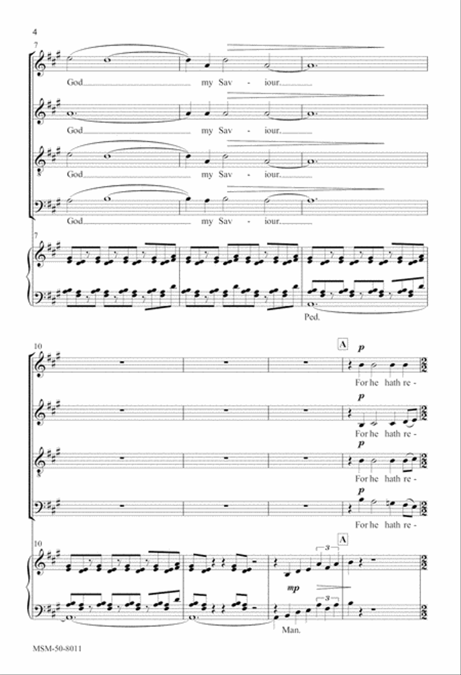 Evening Service in A Evening Service in A Divisi scores gallery preview page 3
