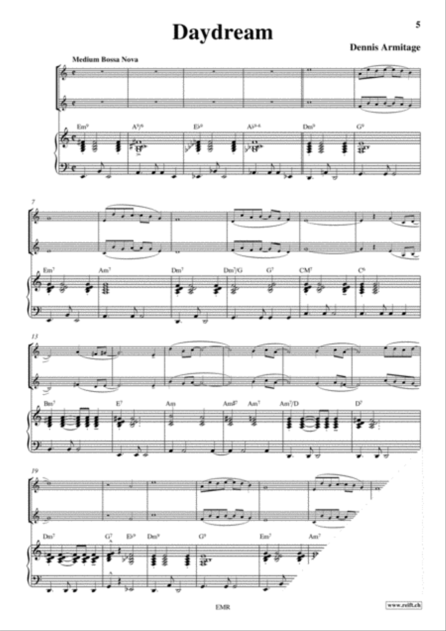 Bossa Nova Bossa Nova Woodwind Ensemble scores gallery preview page 4