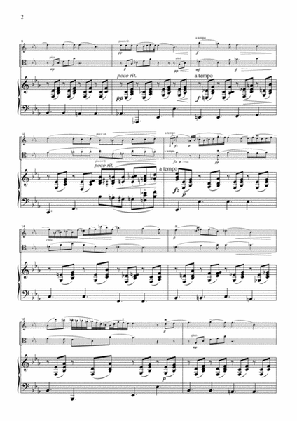 Chopin Nocturne Op.9, No.2, for piano trio, PC102