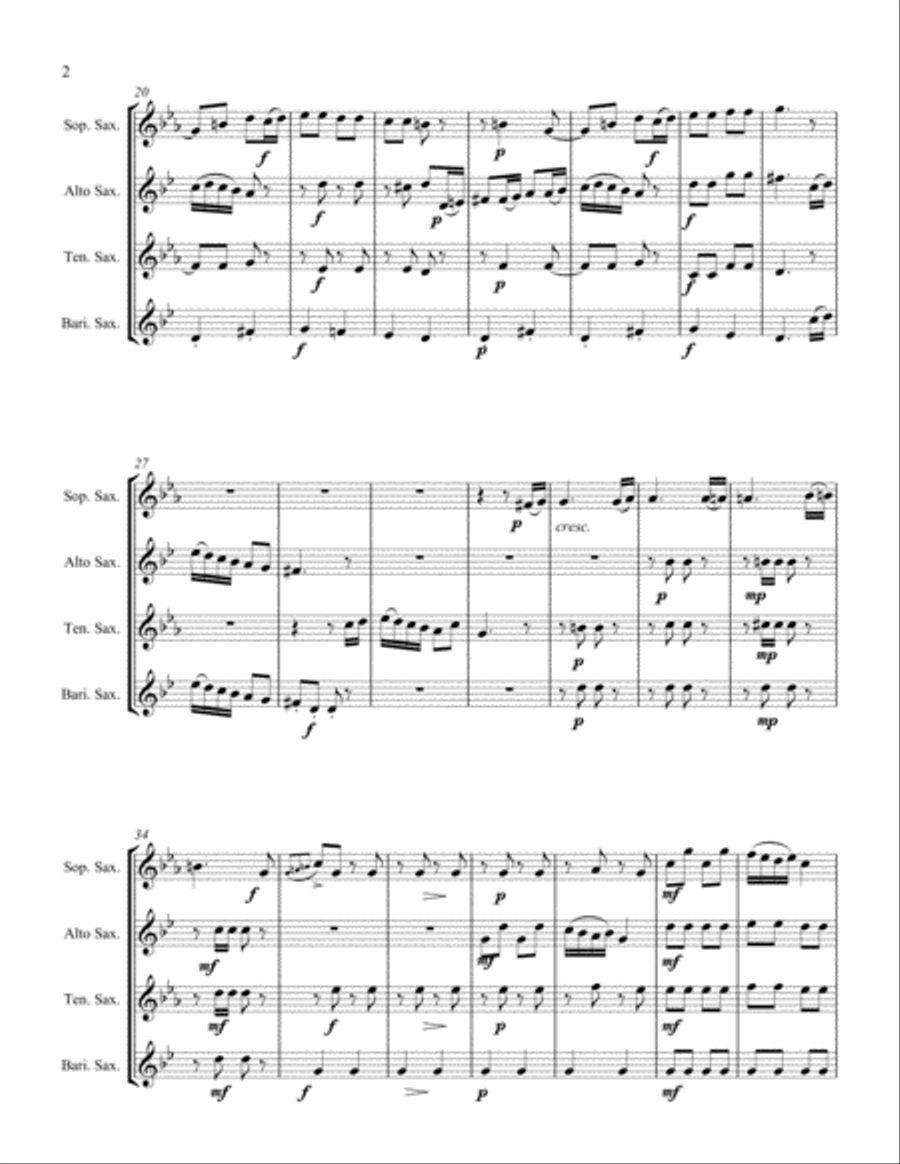 Dervish Dance Woodwind Quartet scores gallery preview page 2