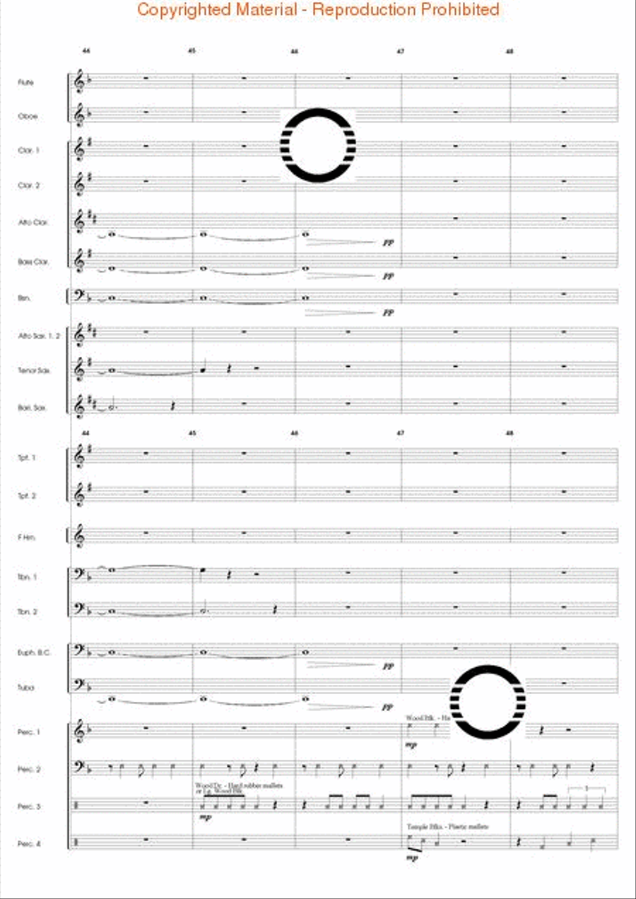 Odyssey for Percussion Odyssey for Percussion Concert Band scores gallery preview page 10