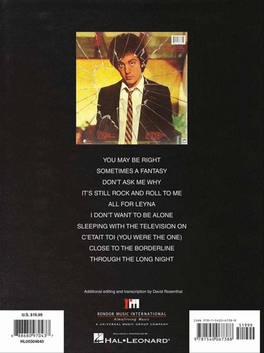 Billy Joel – Glass Houses Piano, Vocal, Guitar scores gallery preview page 8