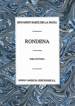 Book cover for Eduardo Sainz de la Maza: Rondena For Guitar