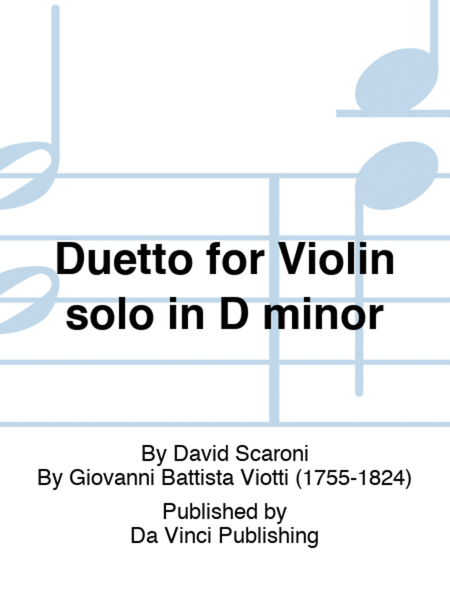 Duetto for Violin solo in D minor