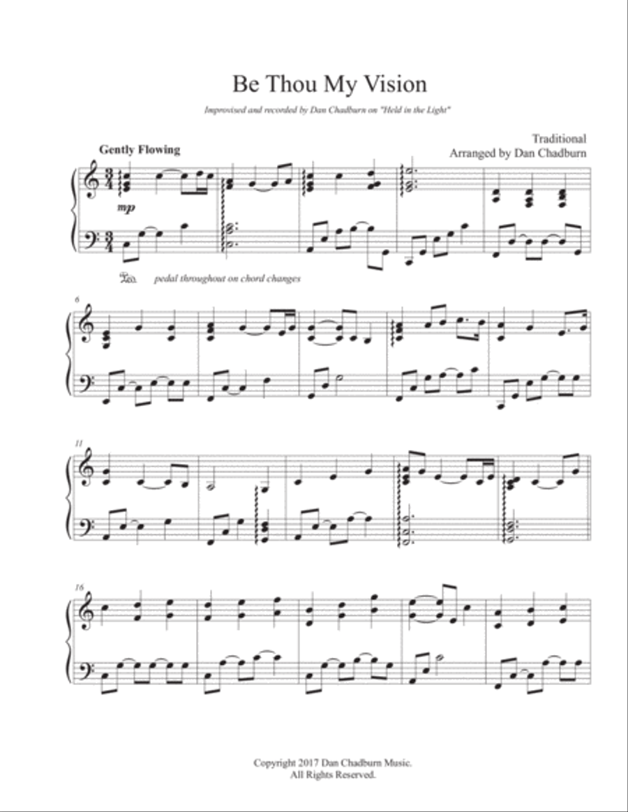 Be Thou My Vision Piano Solo scores gallery preview page 1