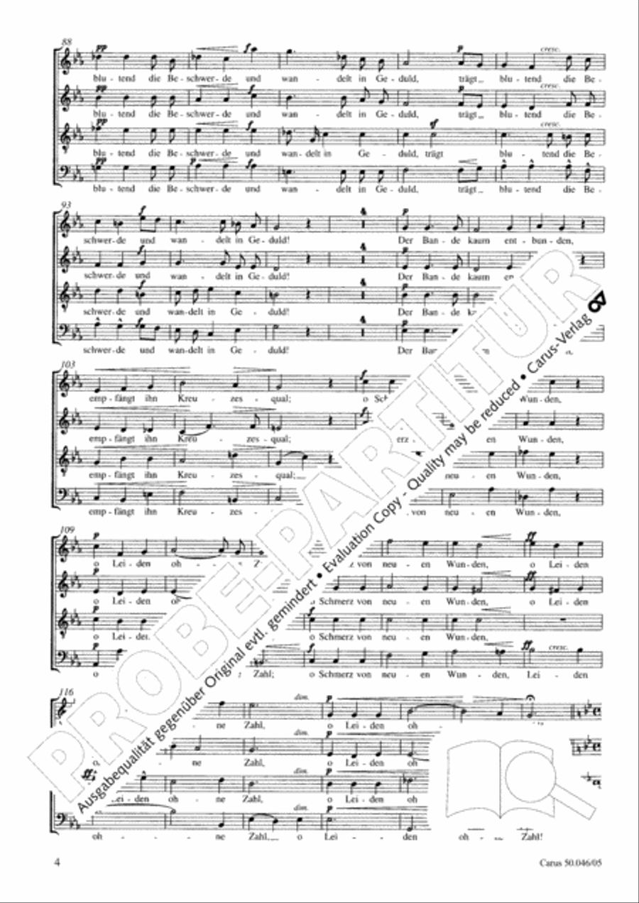 Passionsgesang 4-Part scores gallery preview page 5
