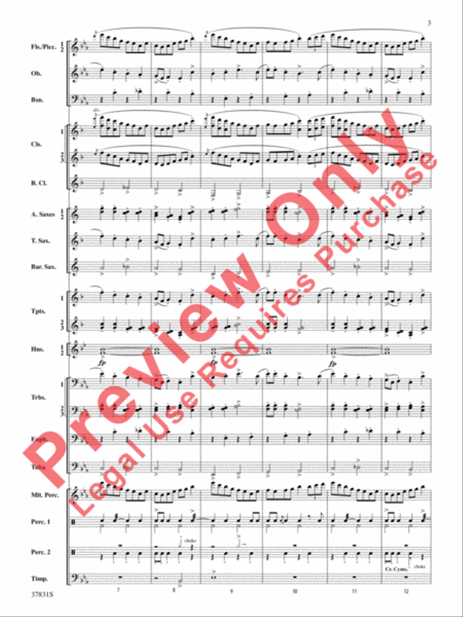 Saddle Up! Saddle Up! Concert Band scores gallery preview page 4