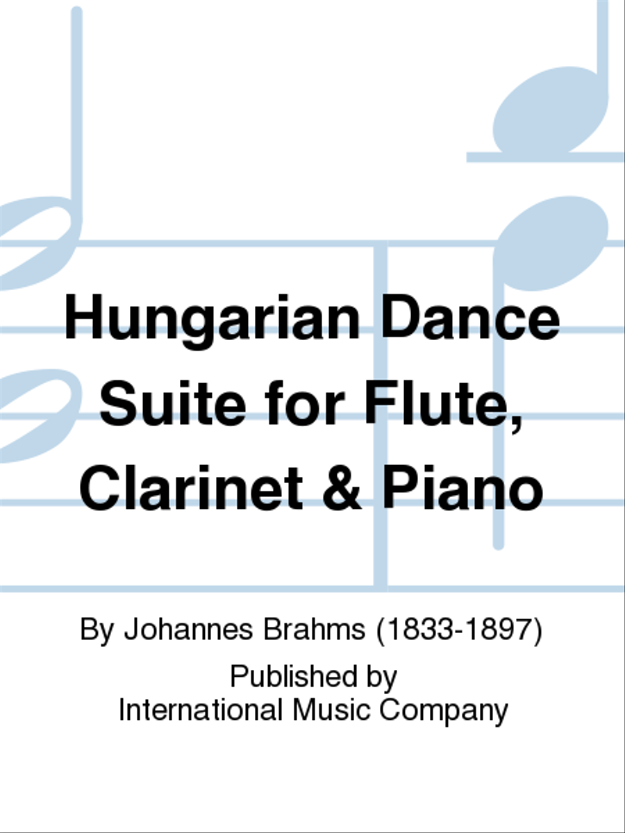 Hungarian Dance Suite For Flute, Clarinet & Piano Clarinet scores gallery preview page 1