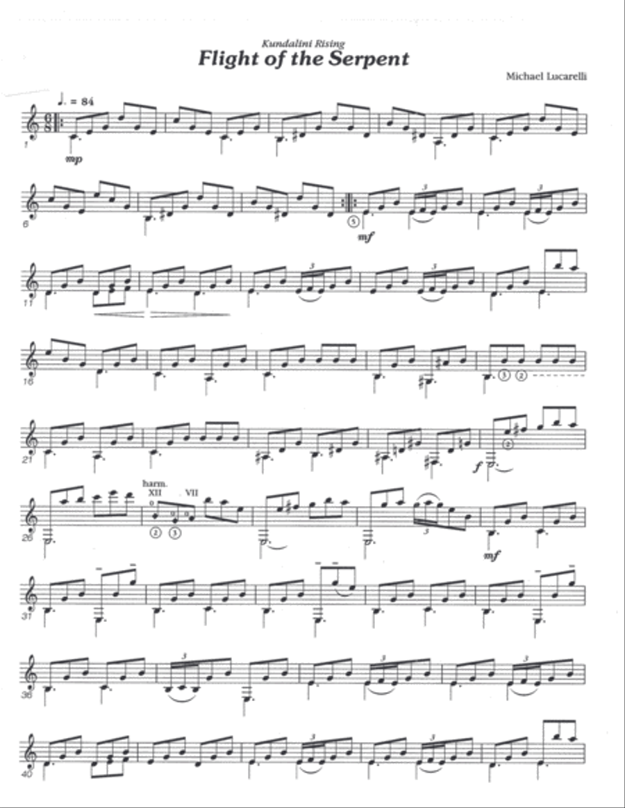 Flight of the Serpent Electric Guitar scores gallery preview page 1