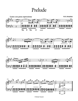 Op.1 No.3: Prelude