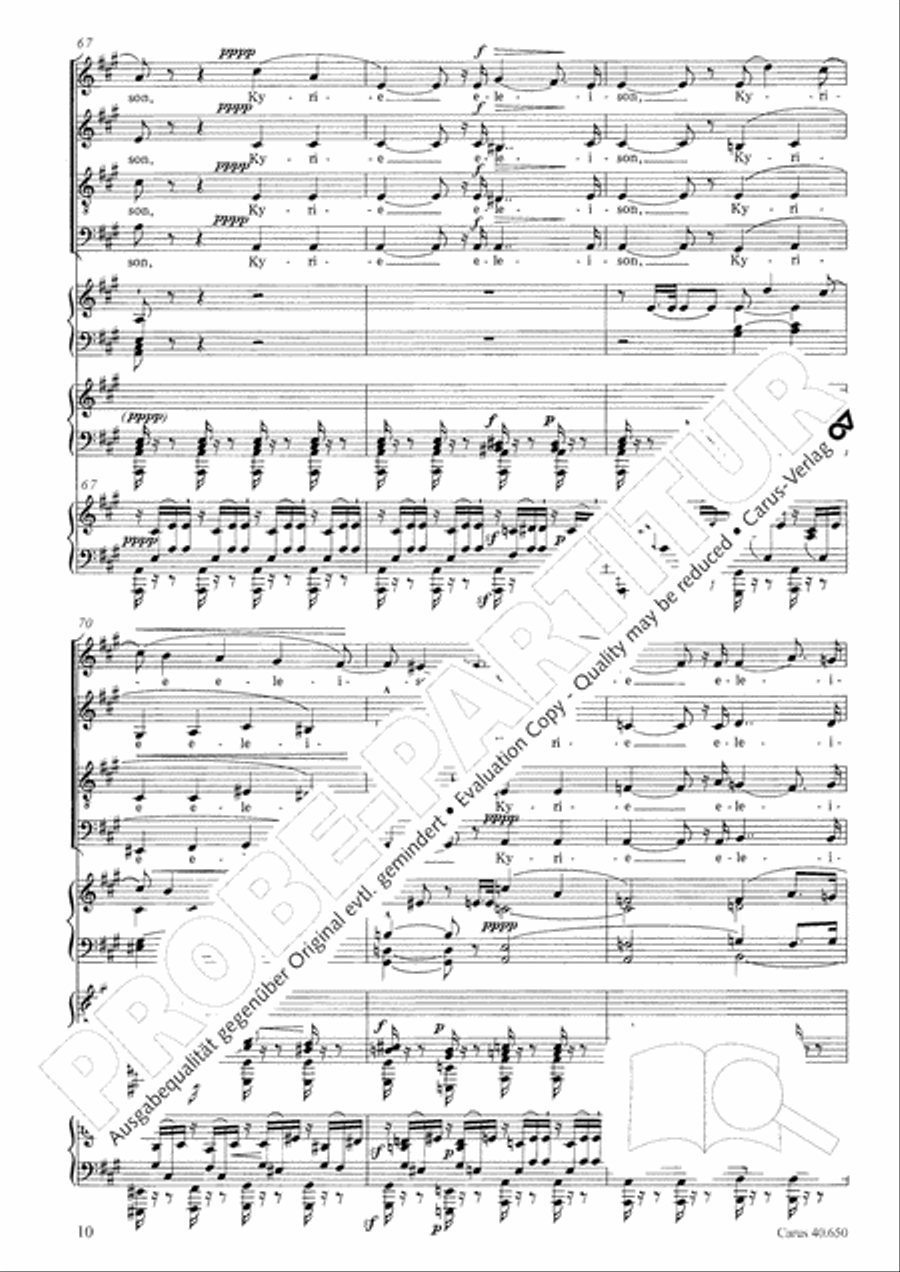 Petite Messe solennelle 4-Part scores gallery preview page 21