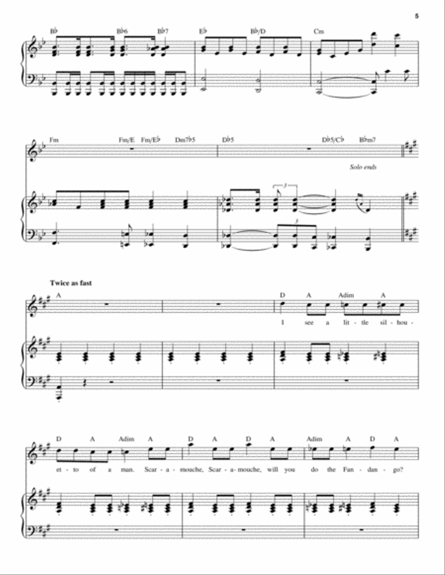 Bohemian Rhapsody Piano scores gallery preview page 5