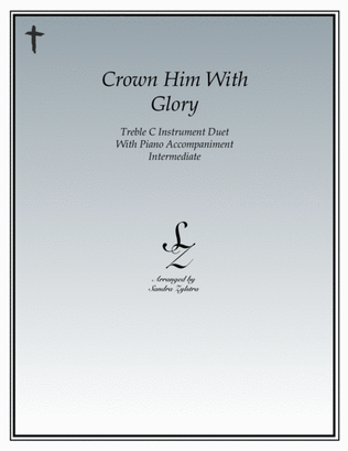 Book cover for Crown Him With Glory (treble C instrument duet)