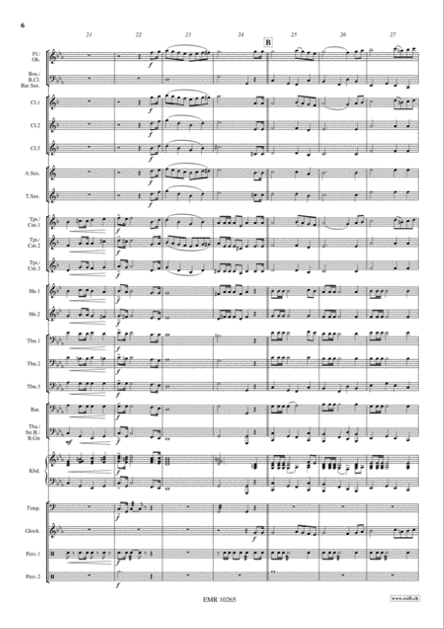 Martial Prelude Concert Band scores gallery preview page 7