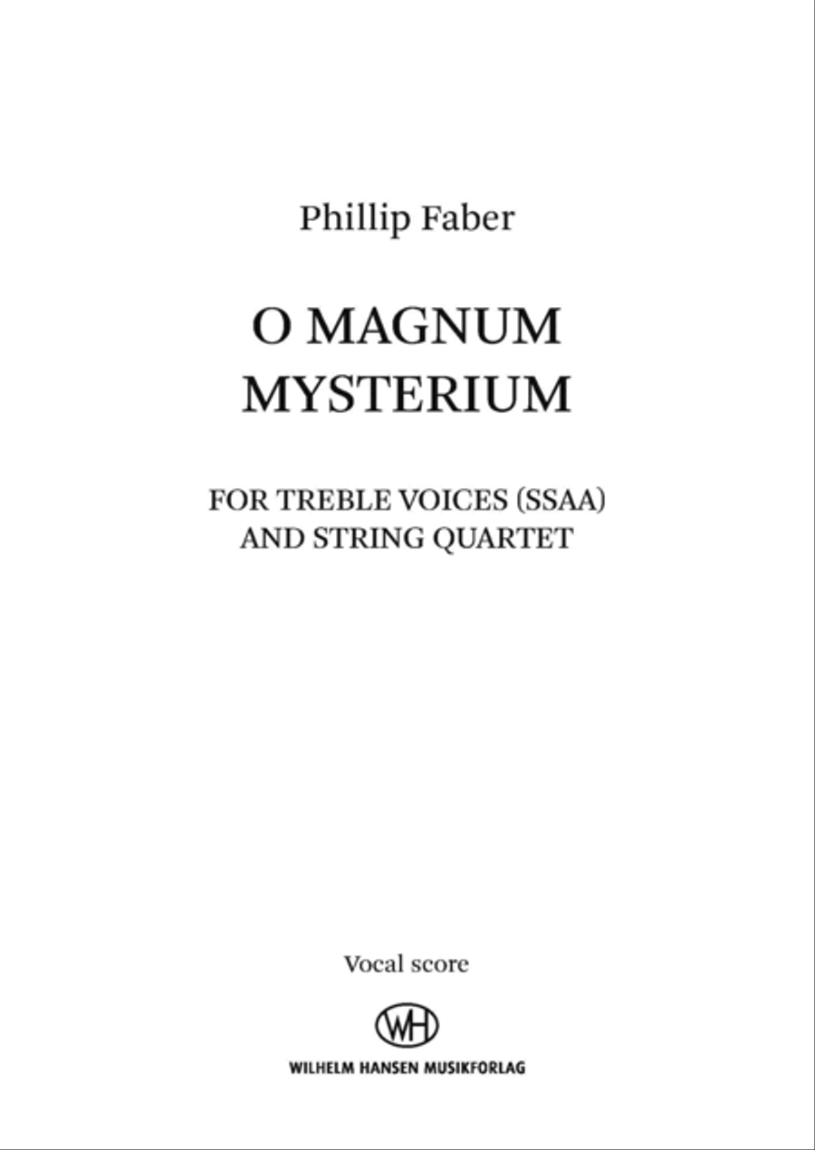 O Magnum Mysterium (SSAA Version) SSAA scores gallery preview page 1