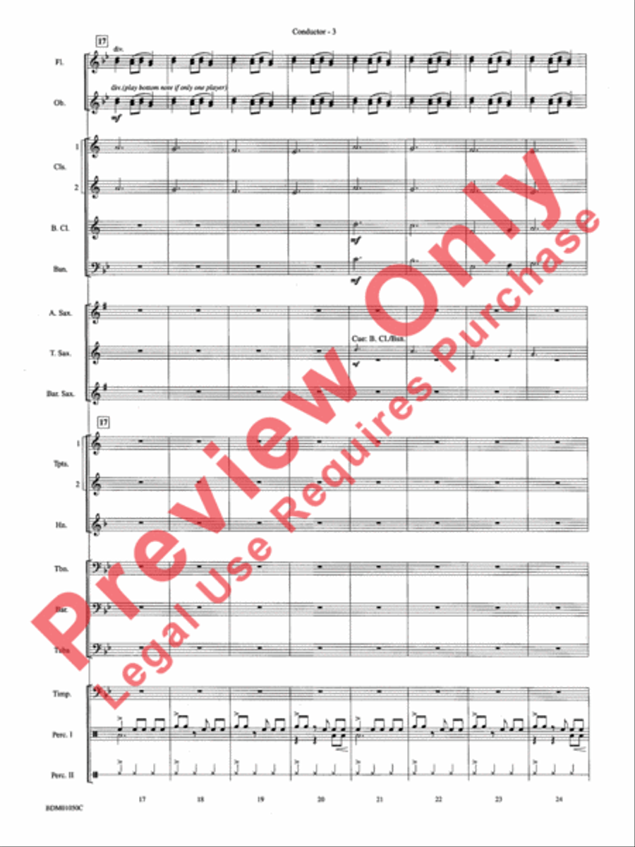 African Bell Carol (for Percussion and Winds) Concert Band scores gallery preview page 6