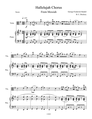 Hallelujah Chorus from Messiah (Viola Solo with Piano Accompaniment)
