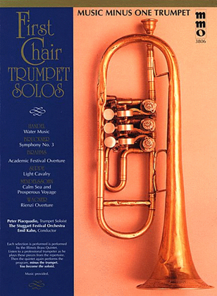 Book cover for First Chair Trumpet Solos with Orchestral Accompaniment