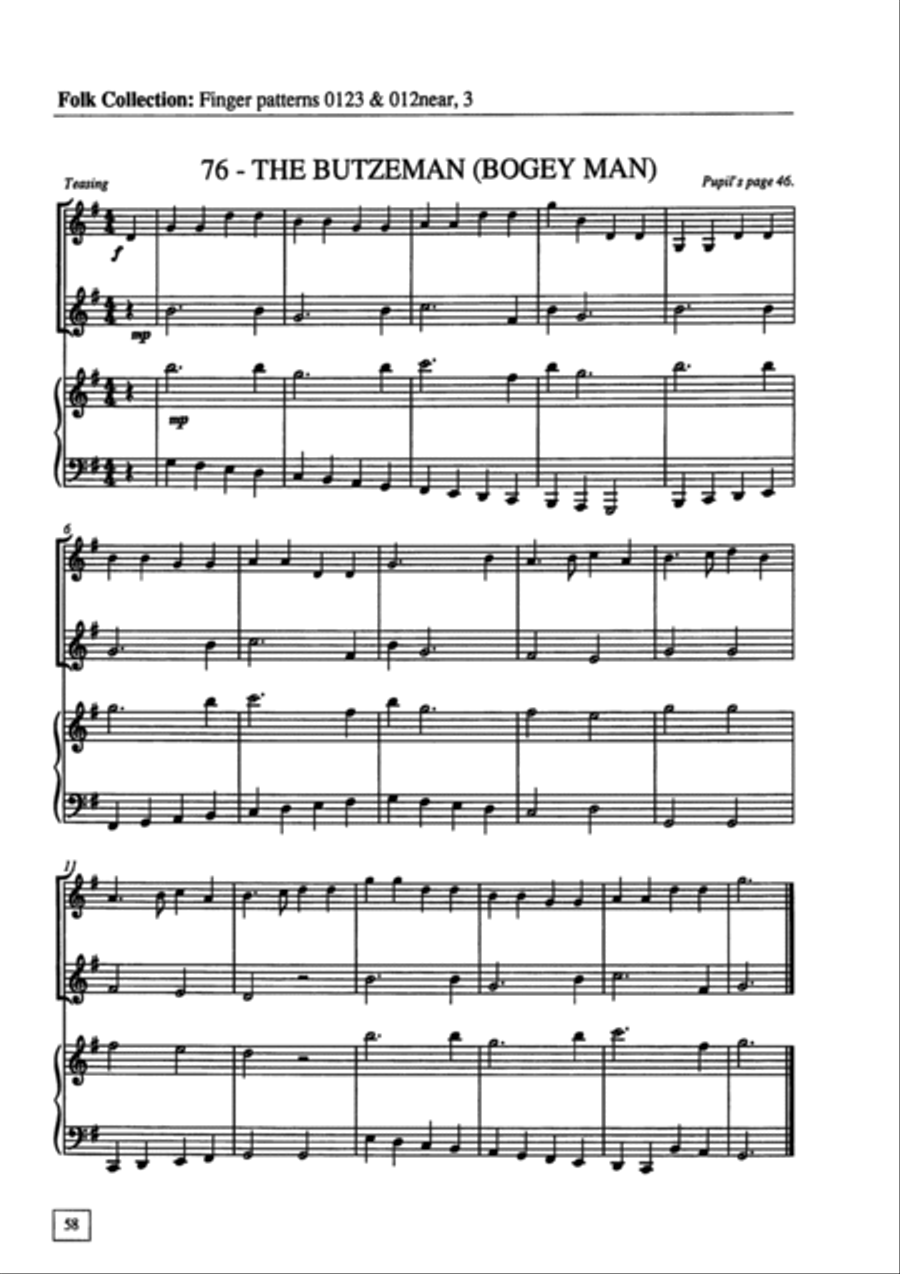 Folk Collection: Collections for Violin Volume 7 - ACCOMPANIMENT String Duet scores gallery preview page 6