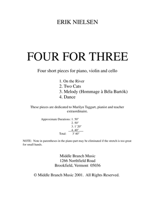 Book cover for Four For Three