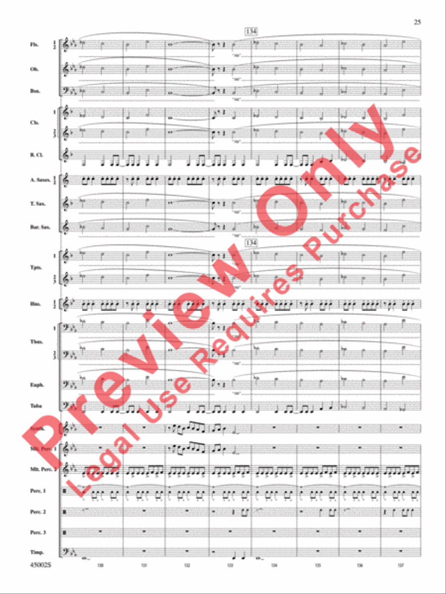 Winds of Change Concert Band scores gallery preview page 26