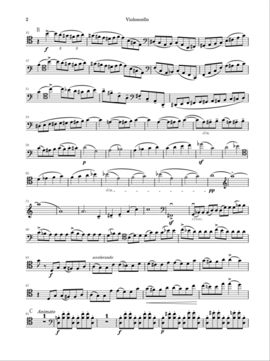 Saint-Saëns Cello Concerto No.1, Op.33 - For Cello Solo Original Saint-Saëns Cello Concerto No.1, Op.33 - For Cello Solo Original Cello Solo scores gallery preview page 2
