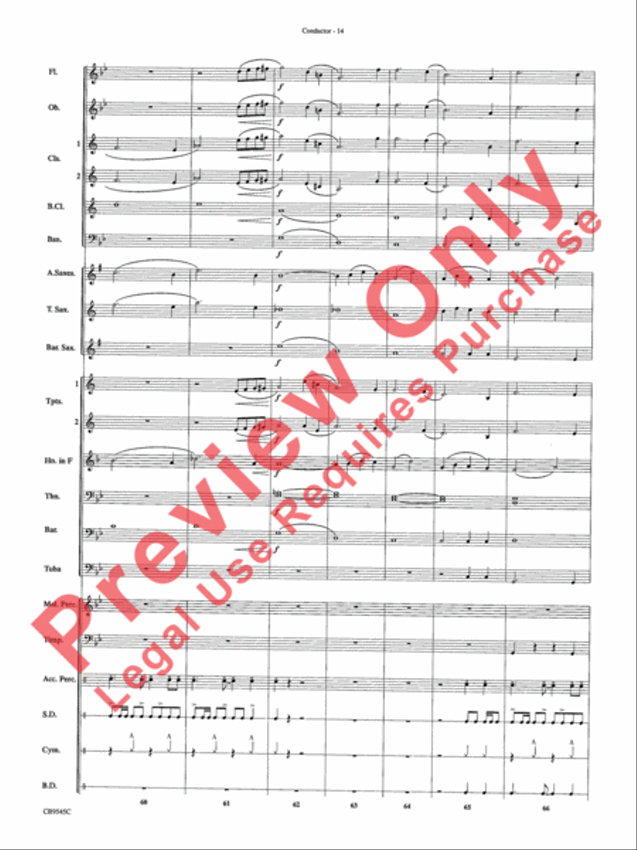James Bond Returns Concert Band scores gallery preview page 17
