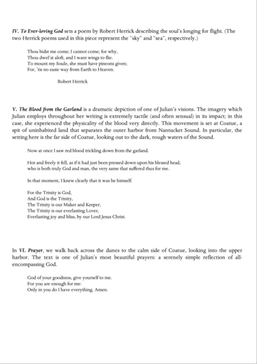 Carson Cooman: The Revelations of Divine Love (Metaphors from Sea and Sky) (2009) oratorio for sopra 4-Part scores gallery preview page 5