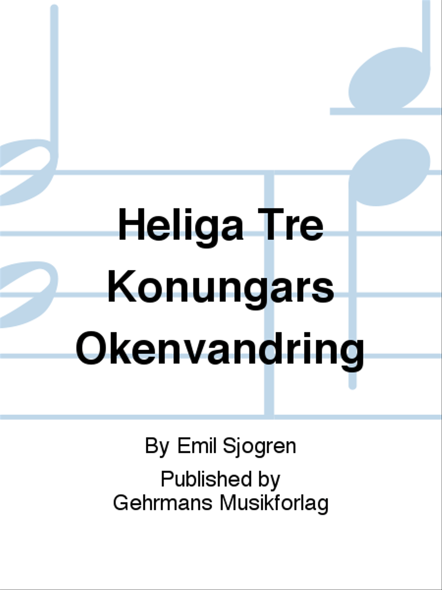Heliga Tre Konungars Okenvandring Piano Solo scores gallery preview page 1