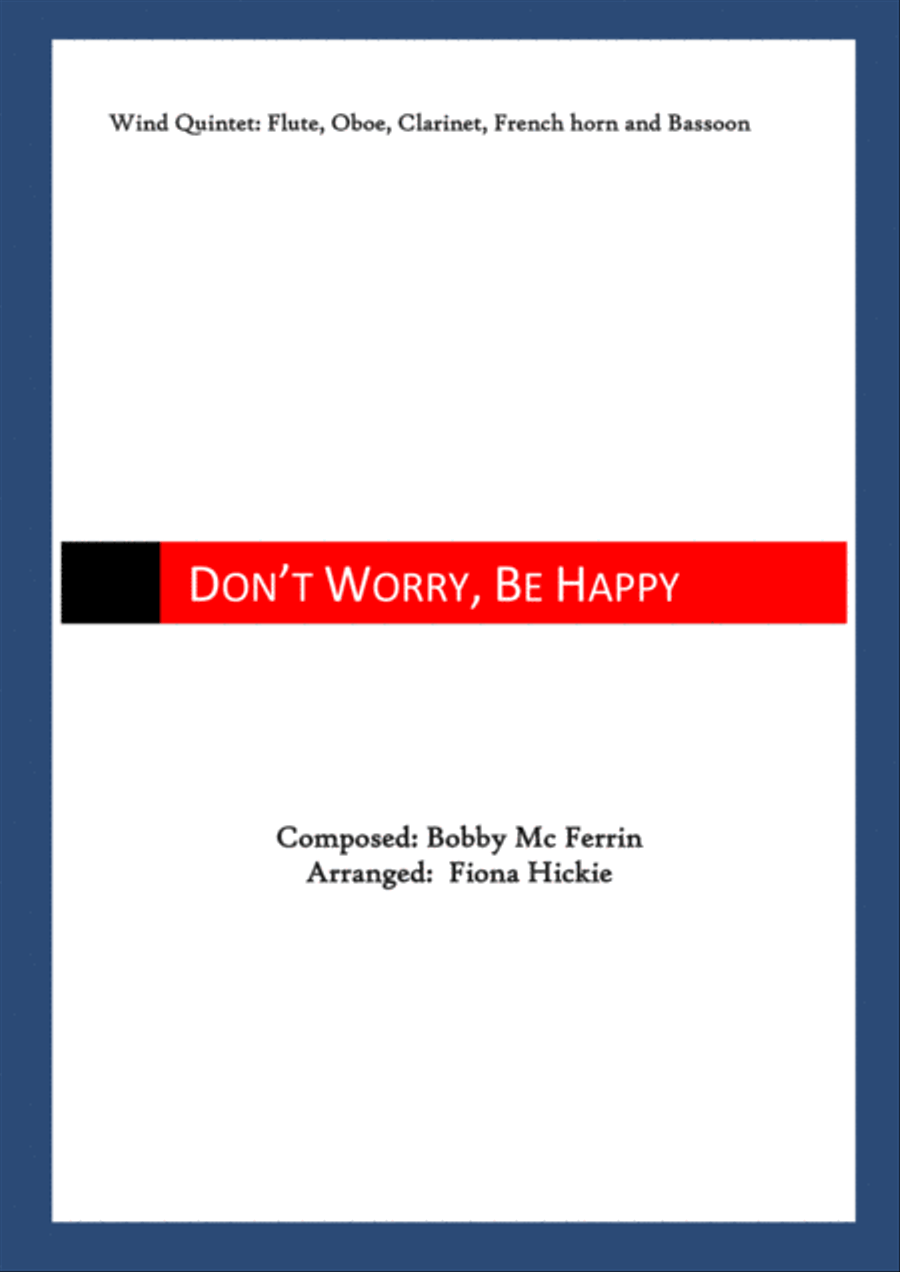 Don't Worry, Be Happy Woodwind Quintet scores gallery preview page 1