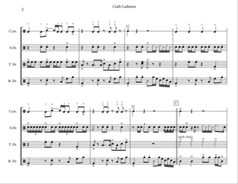 Crab Cadence Large Ensemble scores gallery preview page 3
