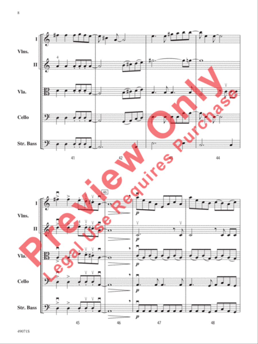 Ride the Wind String Orchestra scores gallery preview page 9