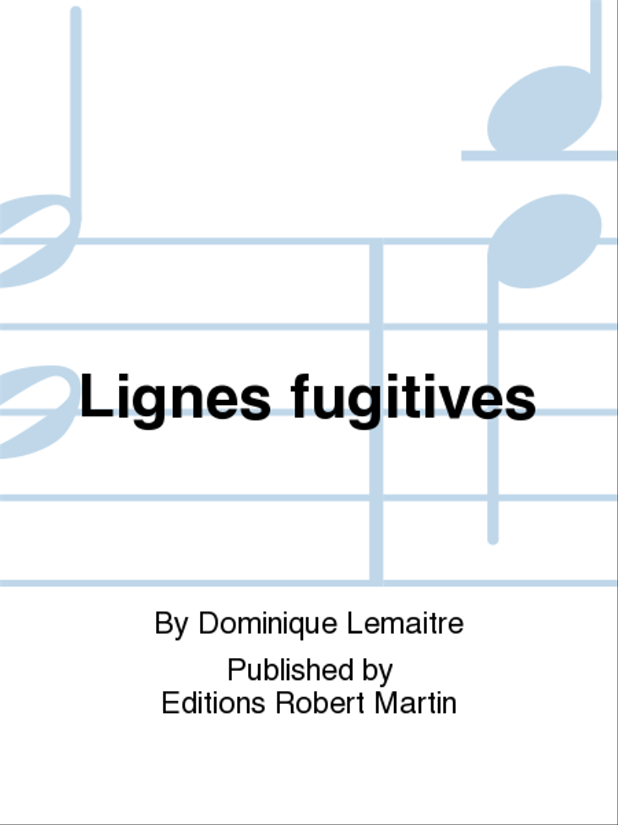 Lignes fugitives pour quatuor a cordes School and Community scores gallery preview page 1